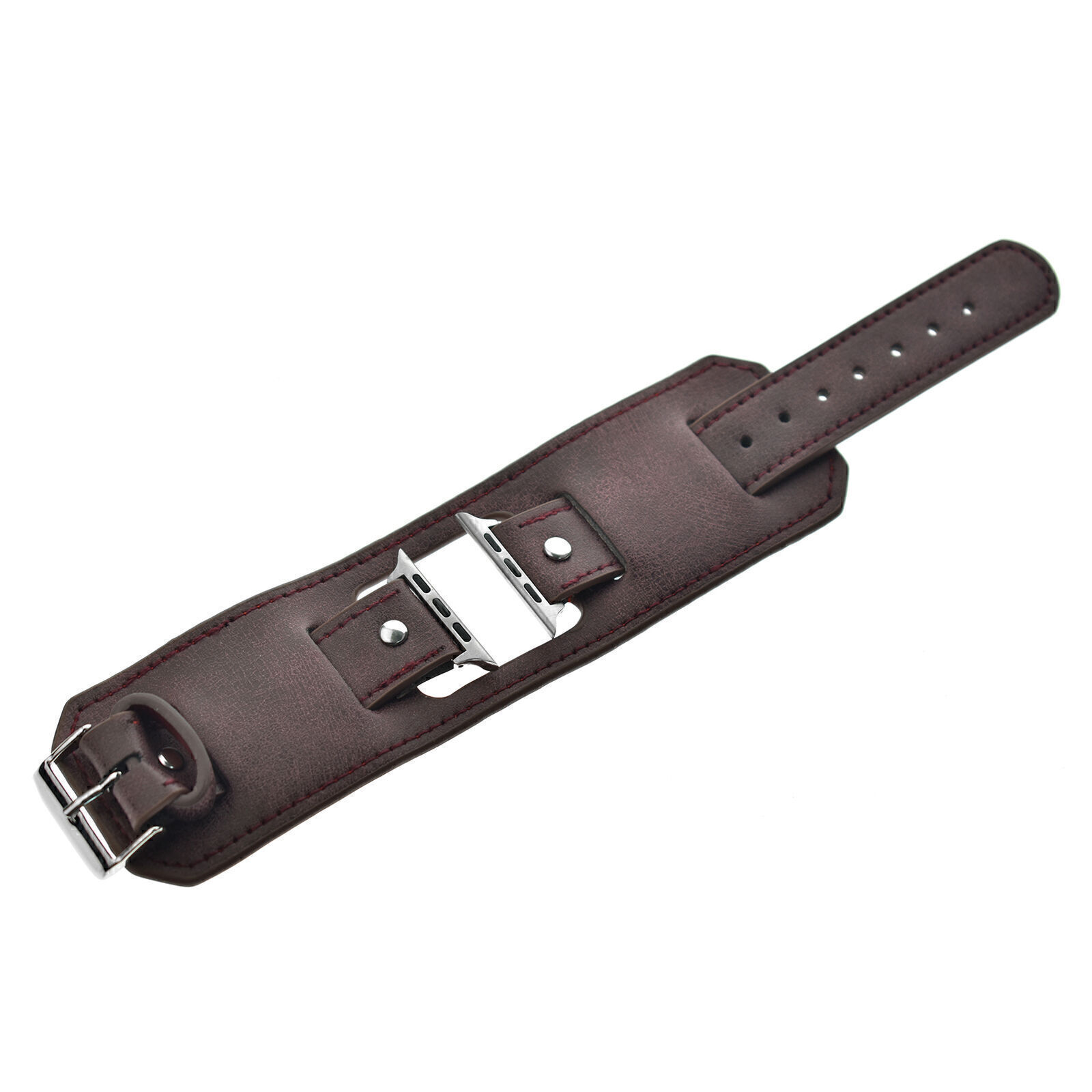 Leather Cuff Band Strap Fits Apple iwatch Series 6 5 4 3 2 1 mm 40/44mm 38/42mm