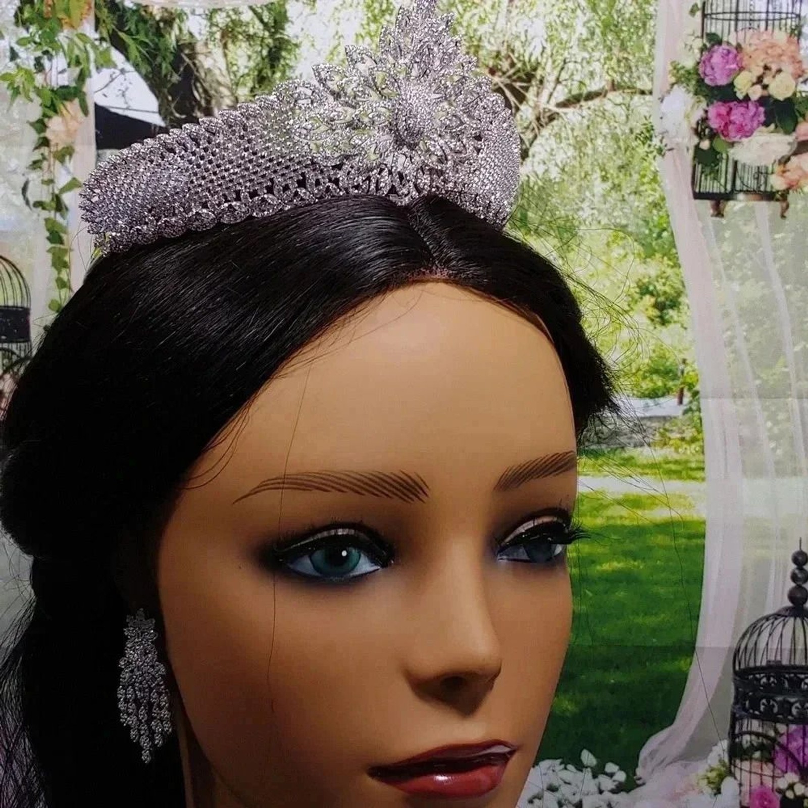 7pc Handmade Unique One-Of-A-Kind Bridal Tiara Package