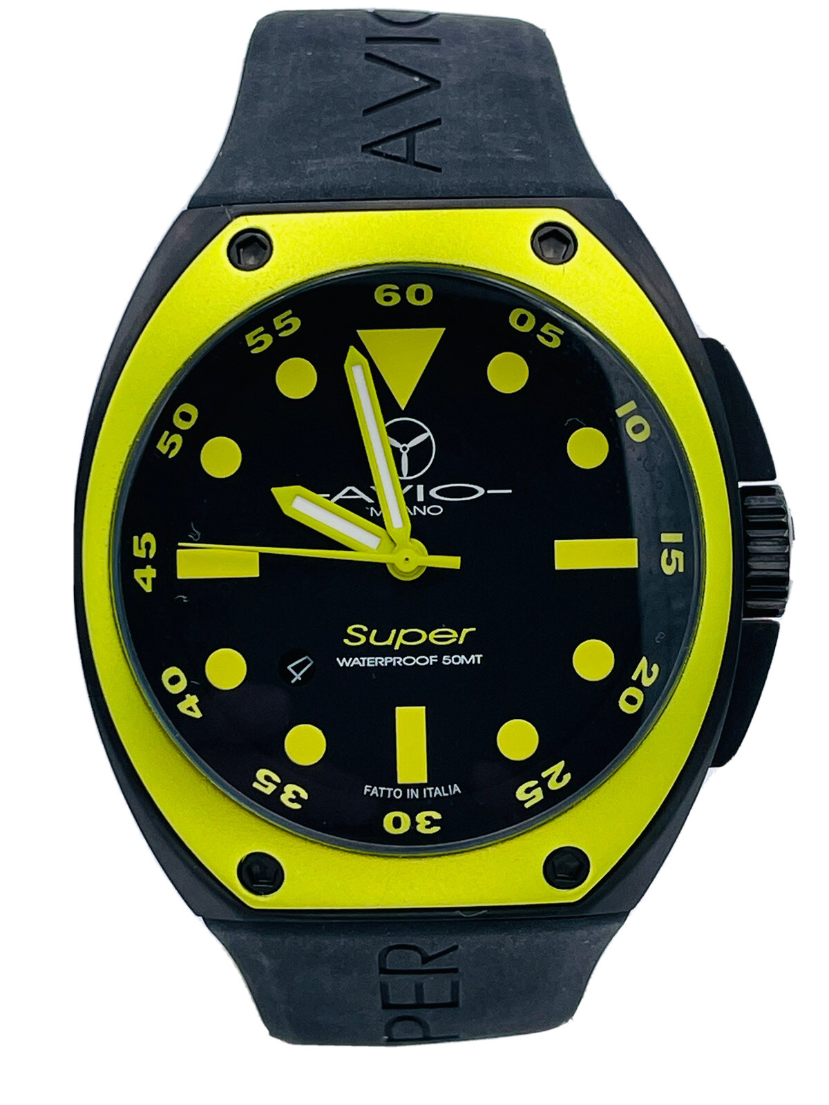 Orologio Avio Milano Acciaio Made in Italy 6495KY/348 44mm Scontatissimo Nuovo