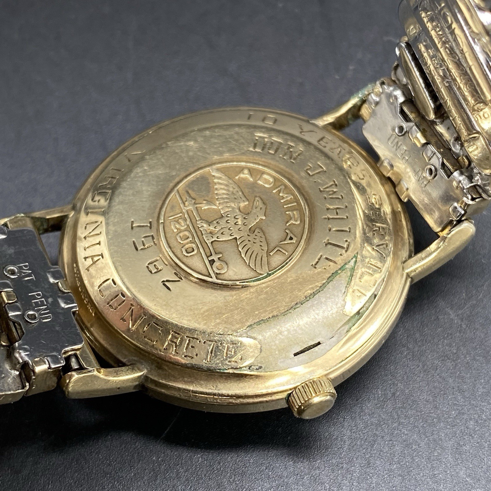 Longines 350 Admiral 1200 Swiss 17 Jewels Automatic 10K Gold Filled Ross Watch
