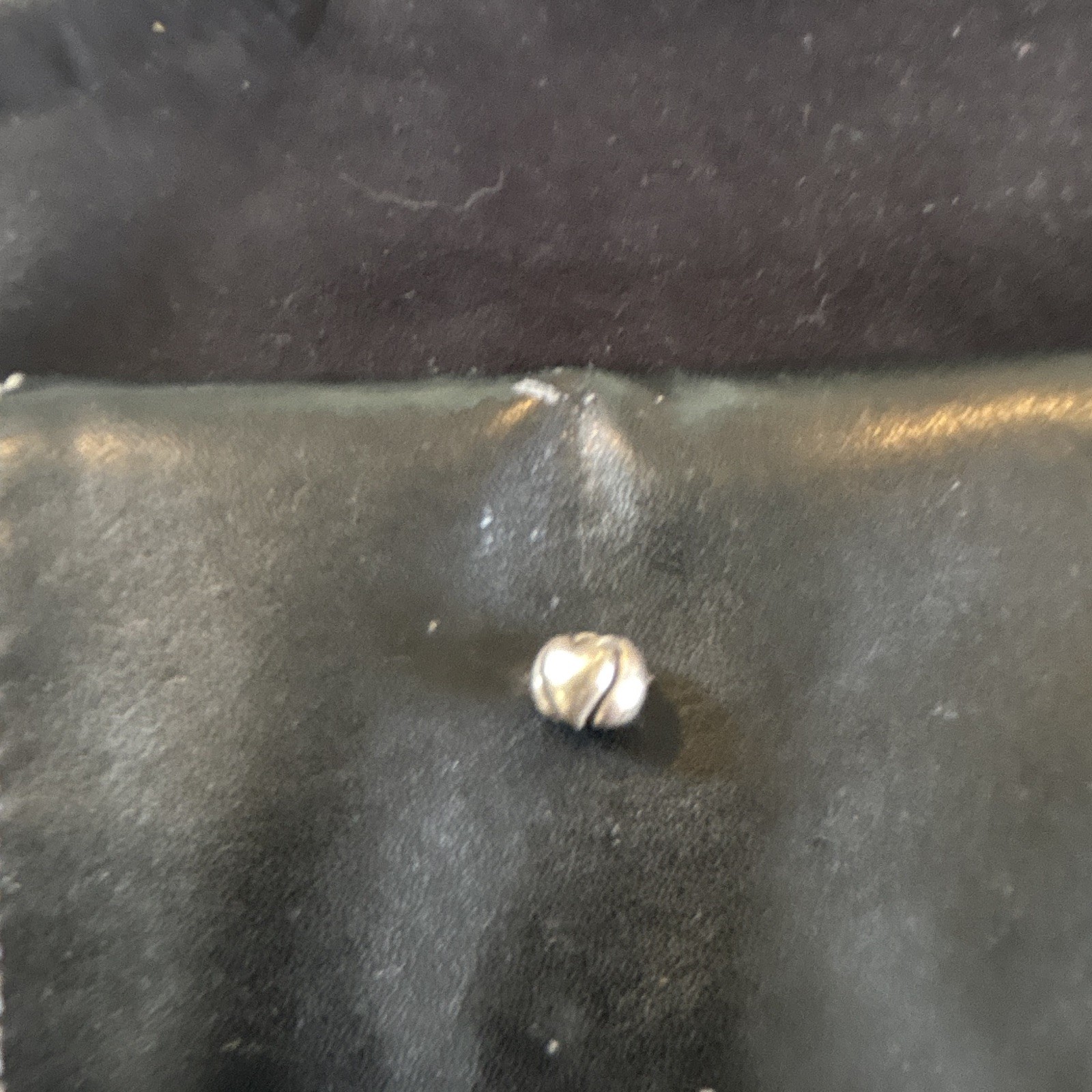 Trollbeads Silver Round Bead Charm Beaded Style No Stone Metal Charm Type