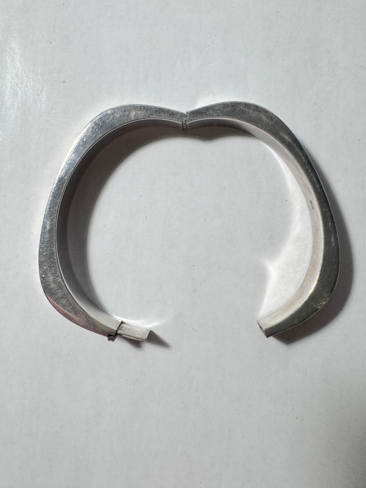 Cool Hollow Hinged 1/4-Inch-Wide Sterling Silver Bracelet, 25.8 Grams! SS-811