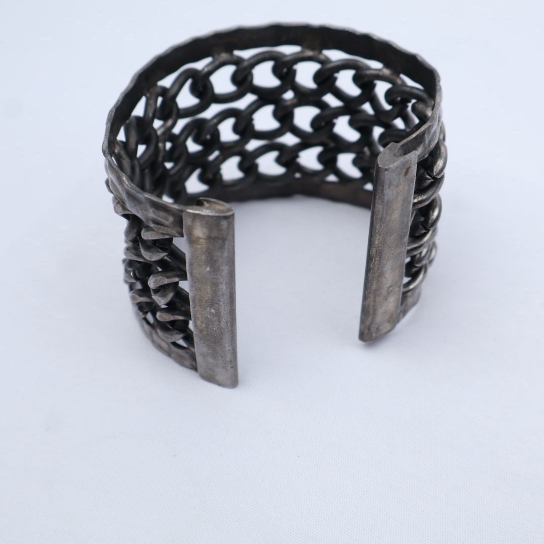 Wearable Fashion Jewelry Goth Grunge Biker Heavy Chunky Metal Black Silver Gold