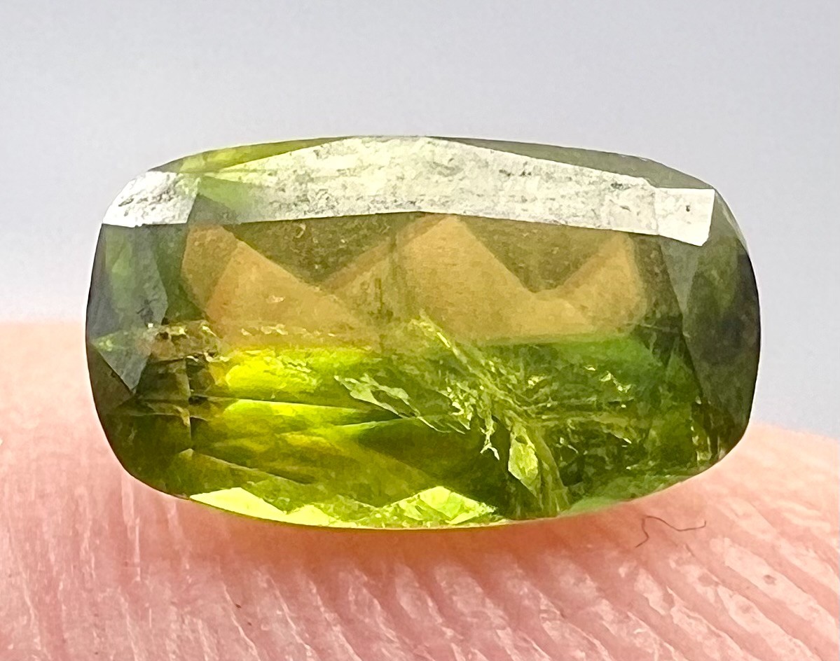 0.57 Carat Rare Natural Yellow Color Sphene Cut Gemstone From Pakistan
