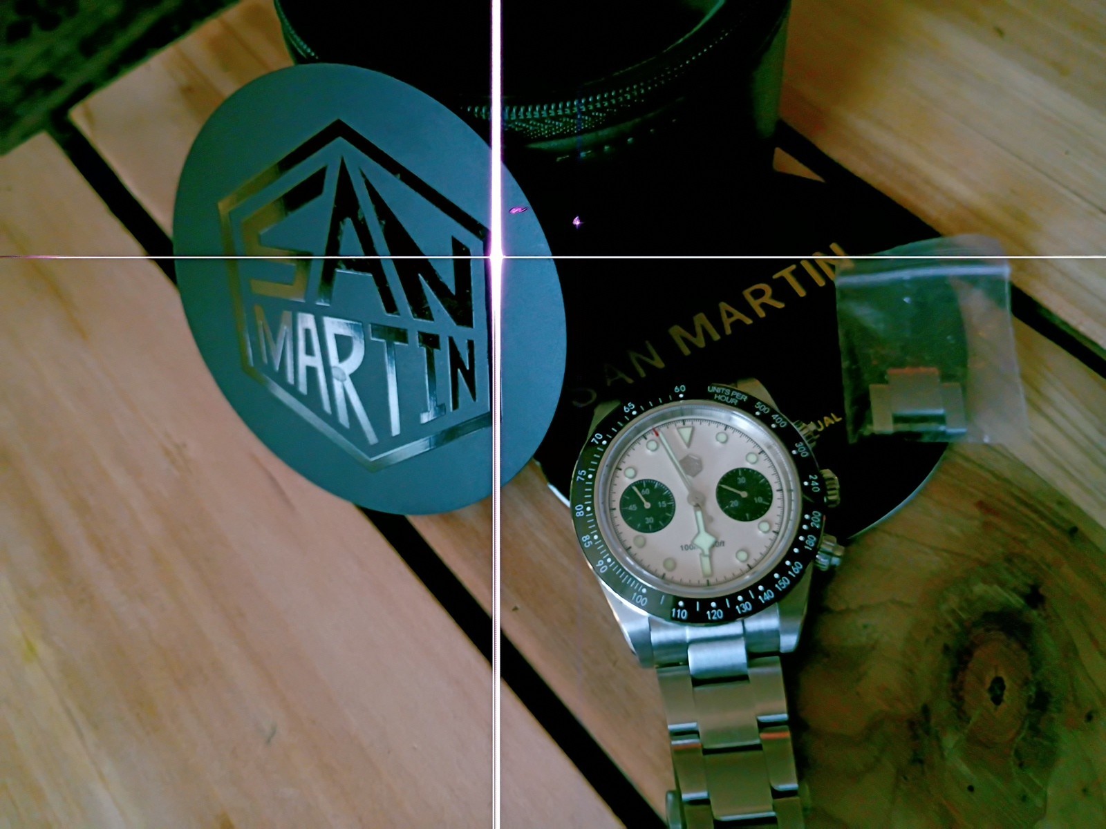 San Martin Panda Chronograph ST019 BB Homage Watch