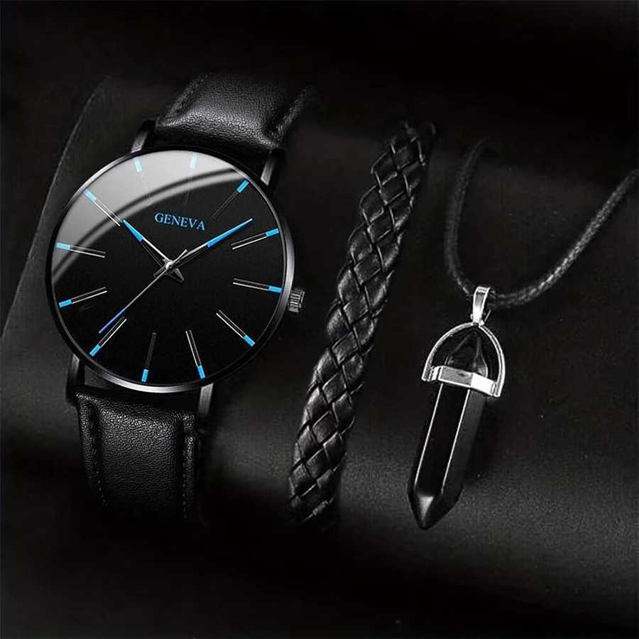 Waterproof Men’s Watch Stainless Steel Quartz Luminous Classic Watches Business