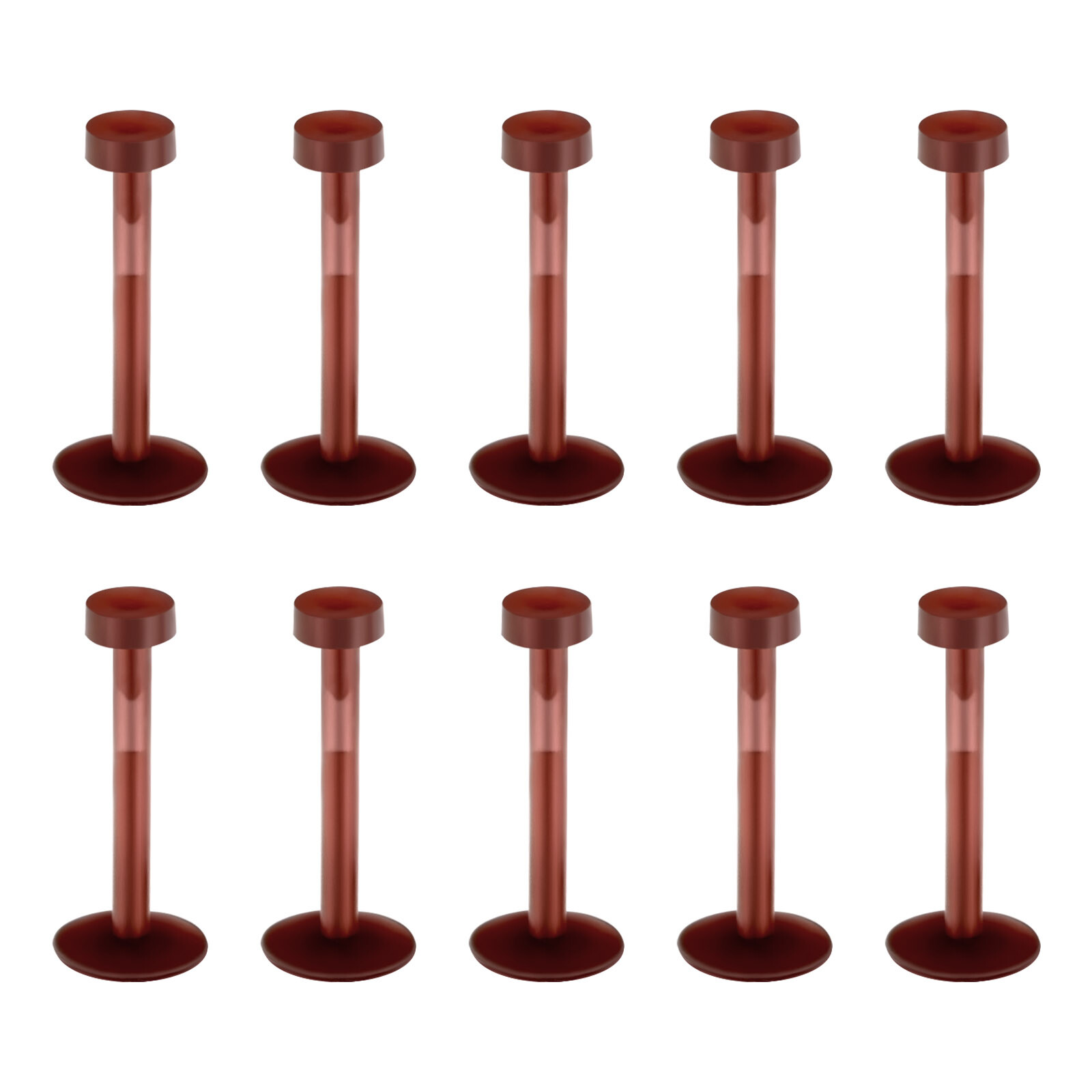 40PCS Silicone Lip Studs Push in Labret Nose Ring Helix Cartilage Earrings 16G
