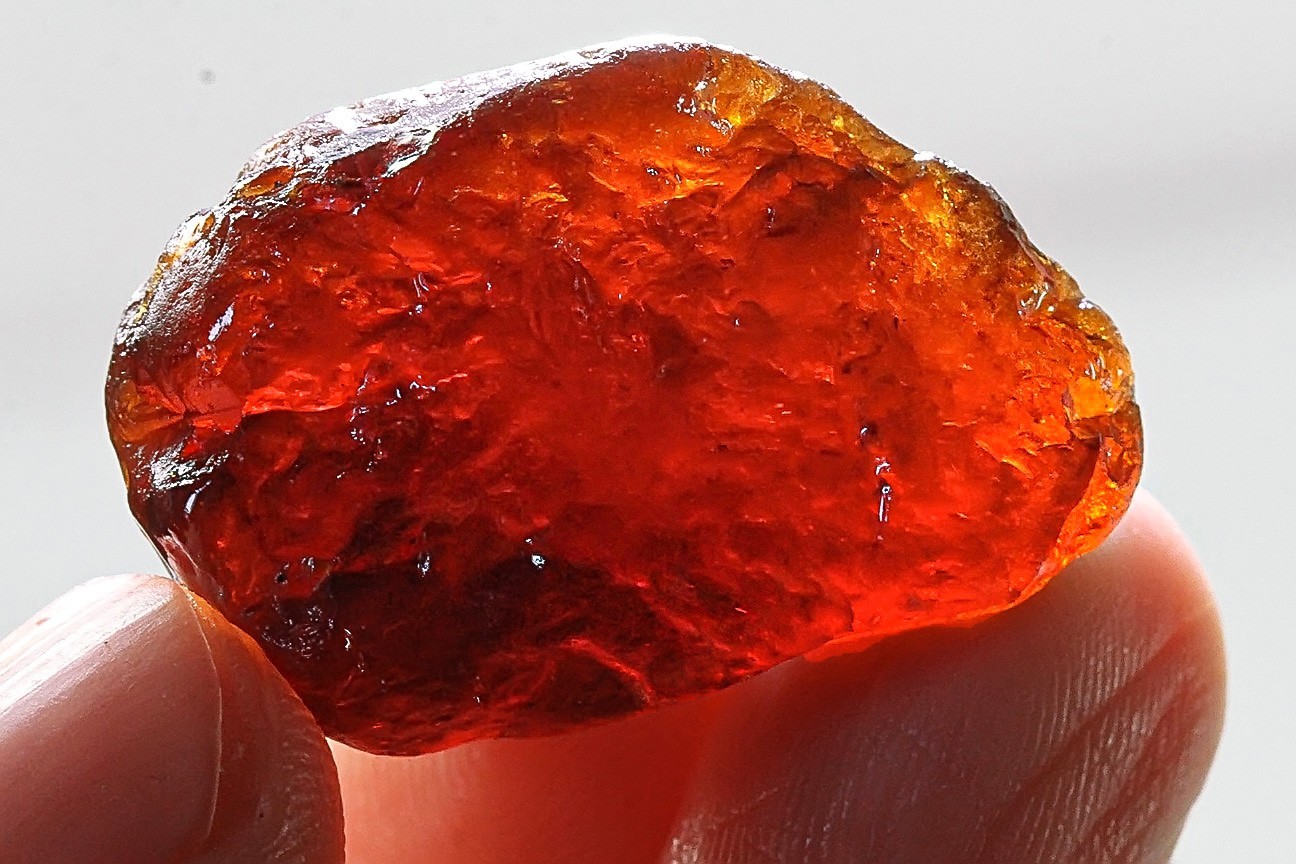 77.95Ct Natural Spessartine Orange Garnet Facet Rough Specimen Nigeria YFDA3