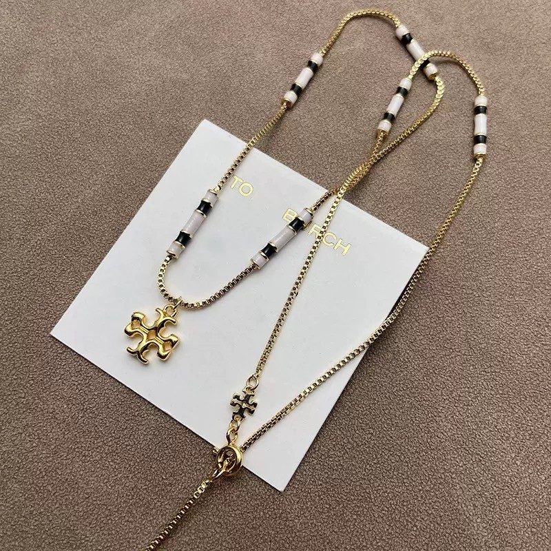 New Tory beads Necklace with Jewelry Pouch Size:51cm