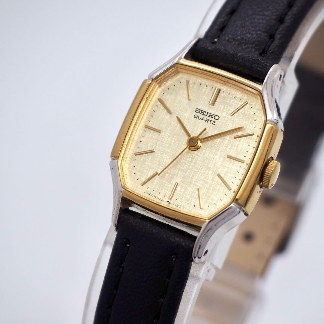 141 Working SEIKO Ladies Octagon Gold Vintage Watch