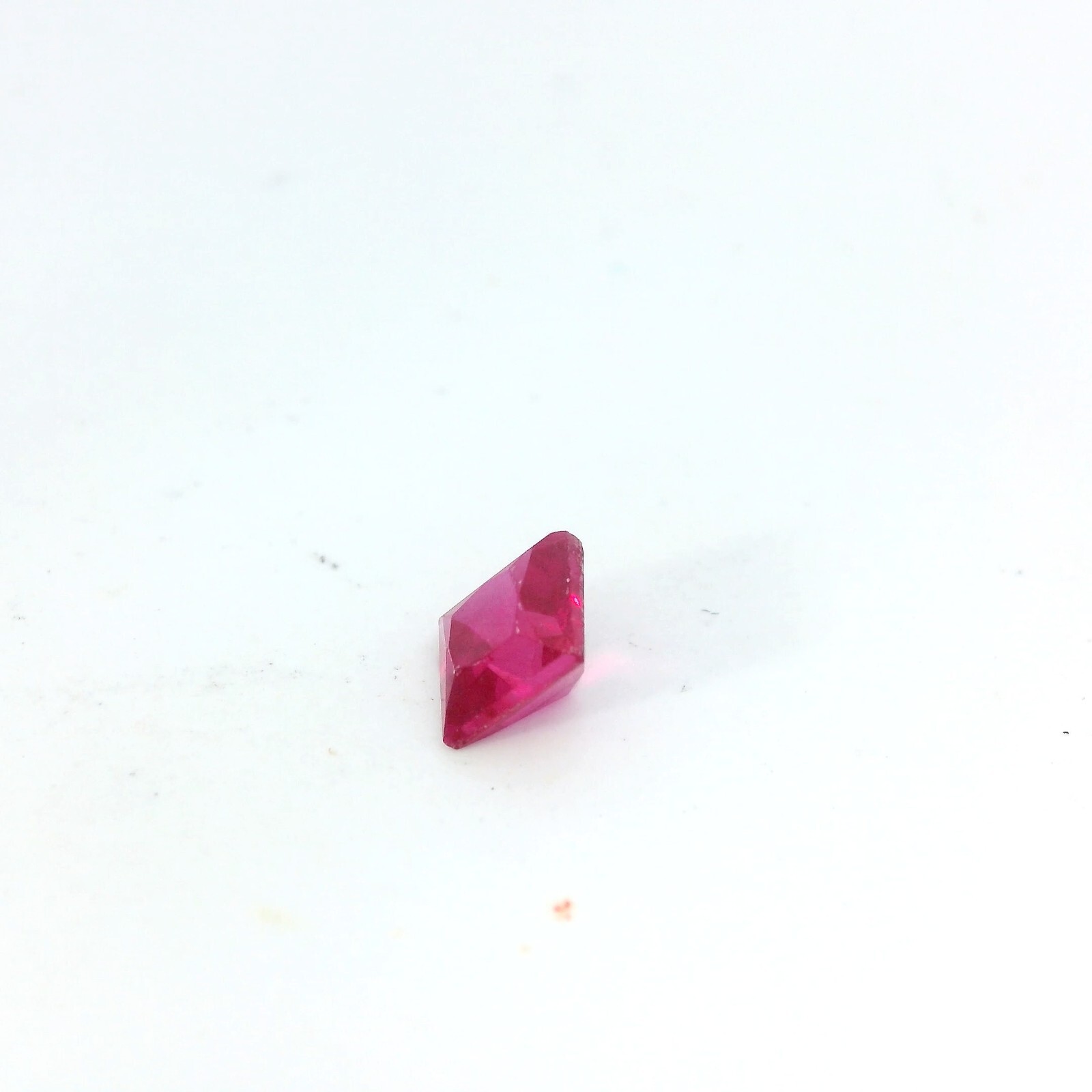 0.82ct Loose Princess Square Cut Lab Created Ruby Gemstone 5x5mm