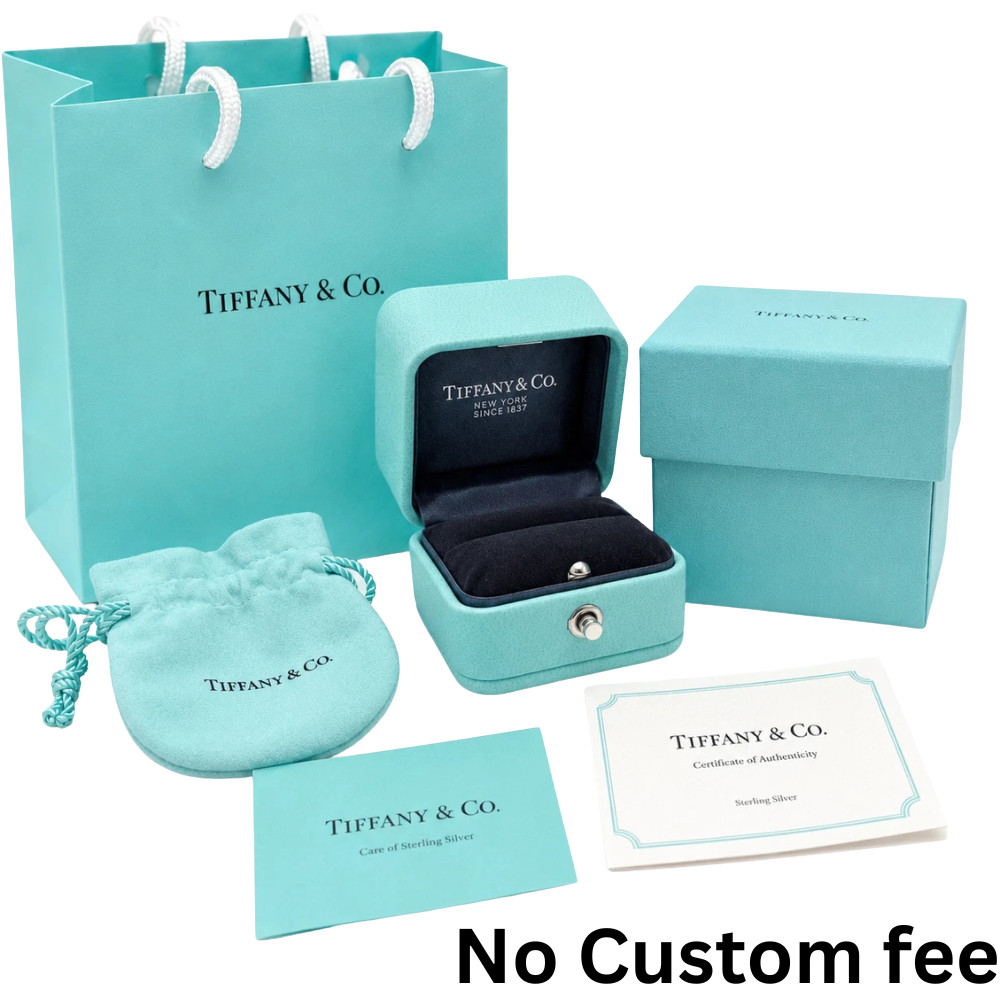 100% Authentic Tiffany & Co.Engagement Ring Box Set with Outer Box, Pouch & Gift