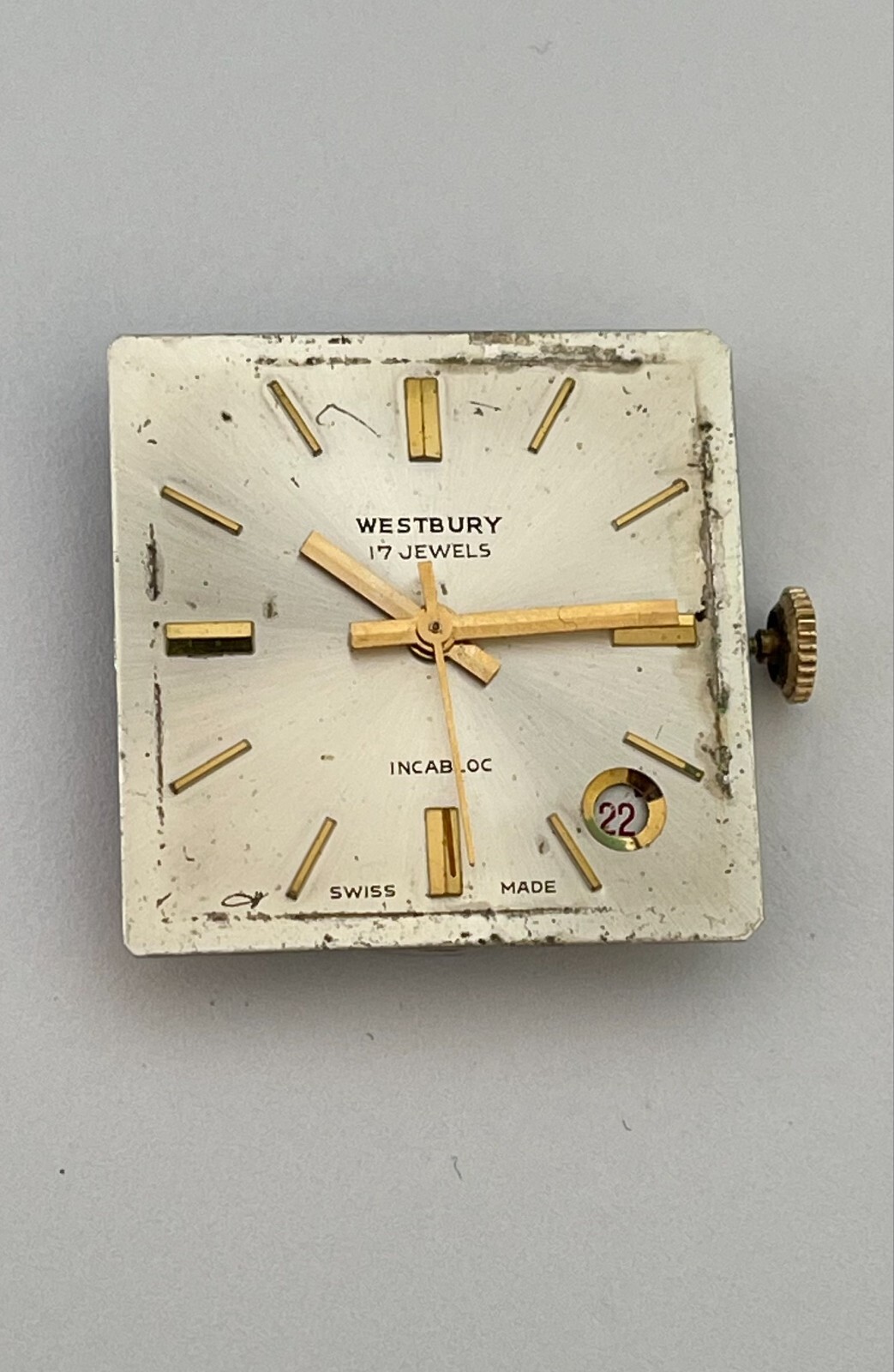 Vintage WESTBURY 17 Jewels Incabloc Watch Swiss Made Westbury Watch Manual