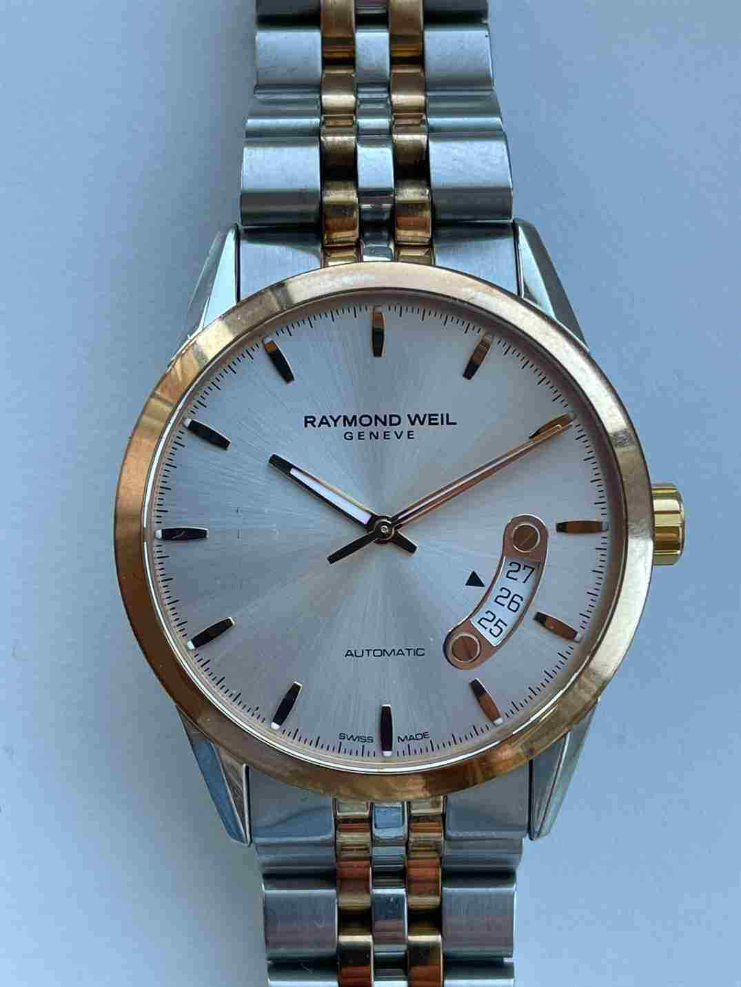 RAYMOND WEIL FREELANCER Gold & Steel Wristwatch. Ref: 2770, Cal: 4200