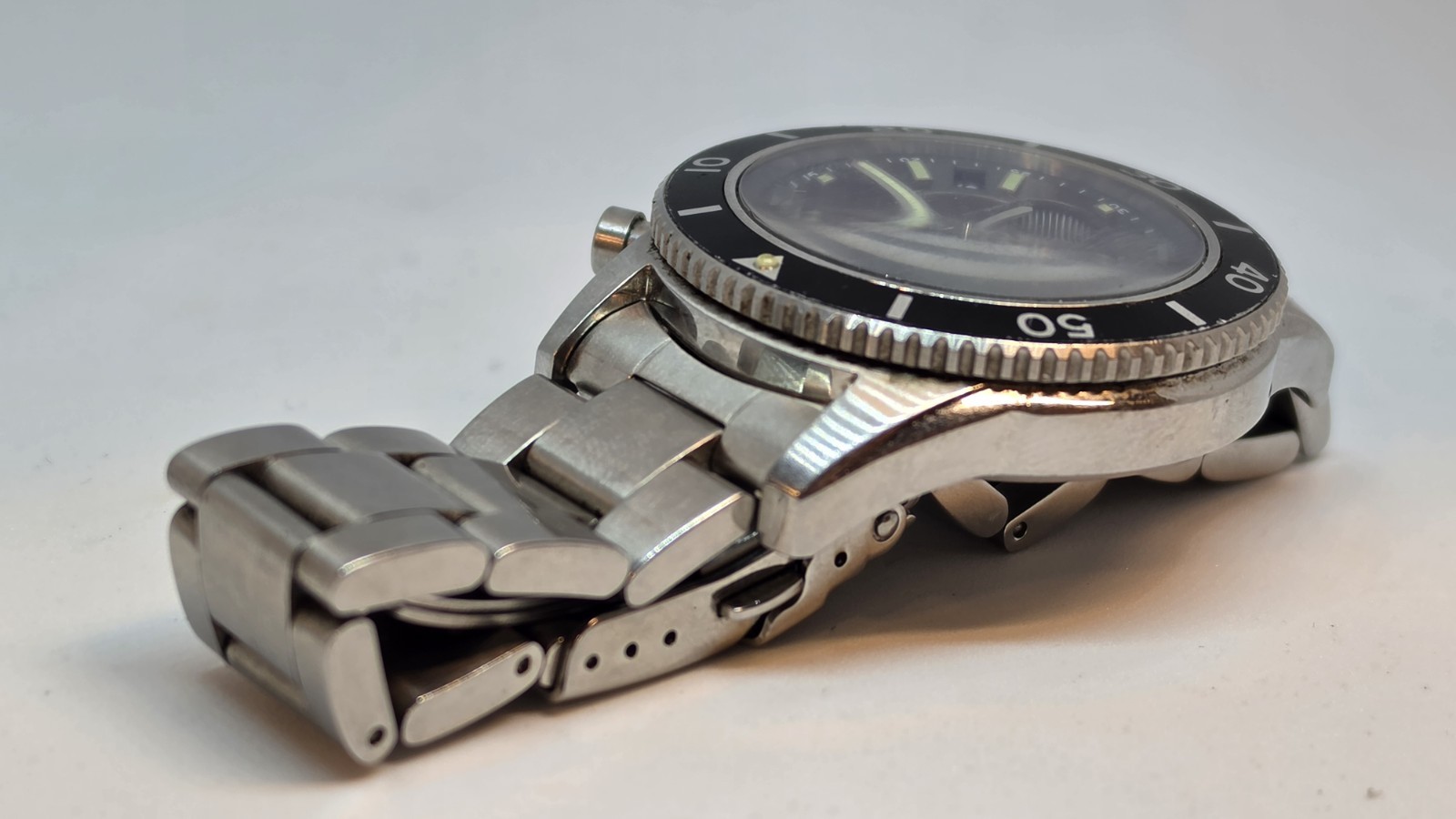 Mare Dominatore Del Mare Mecha Quartz Chronograph 45mm Men’s Watch SS Black Dial