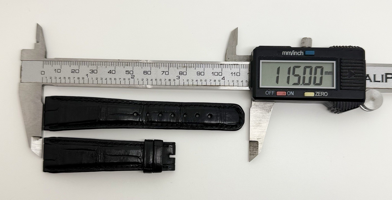 A. Lange Sohne 19mm x 16mm Black Alligator Watch Strap Band Authentic OEM