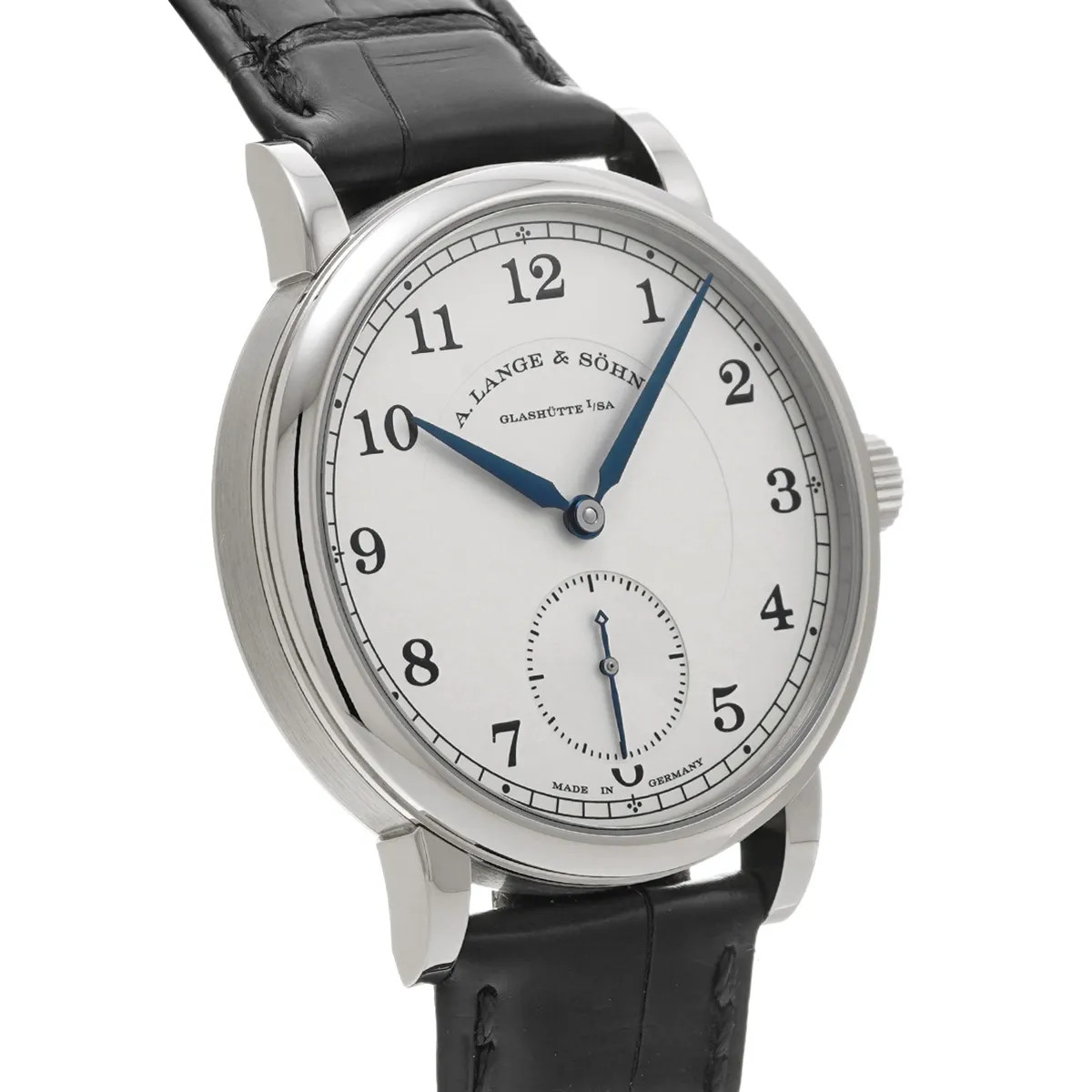 A. Lange and Sohne 1815 235.026 38.5mm White Gold Silver Wristwatch #WW7348