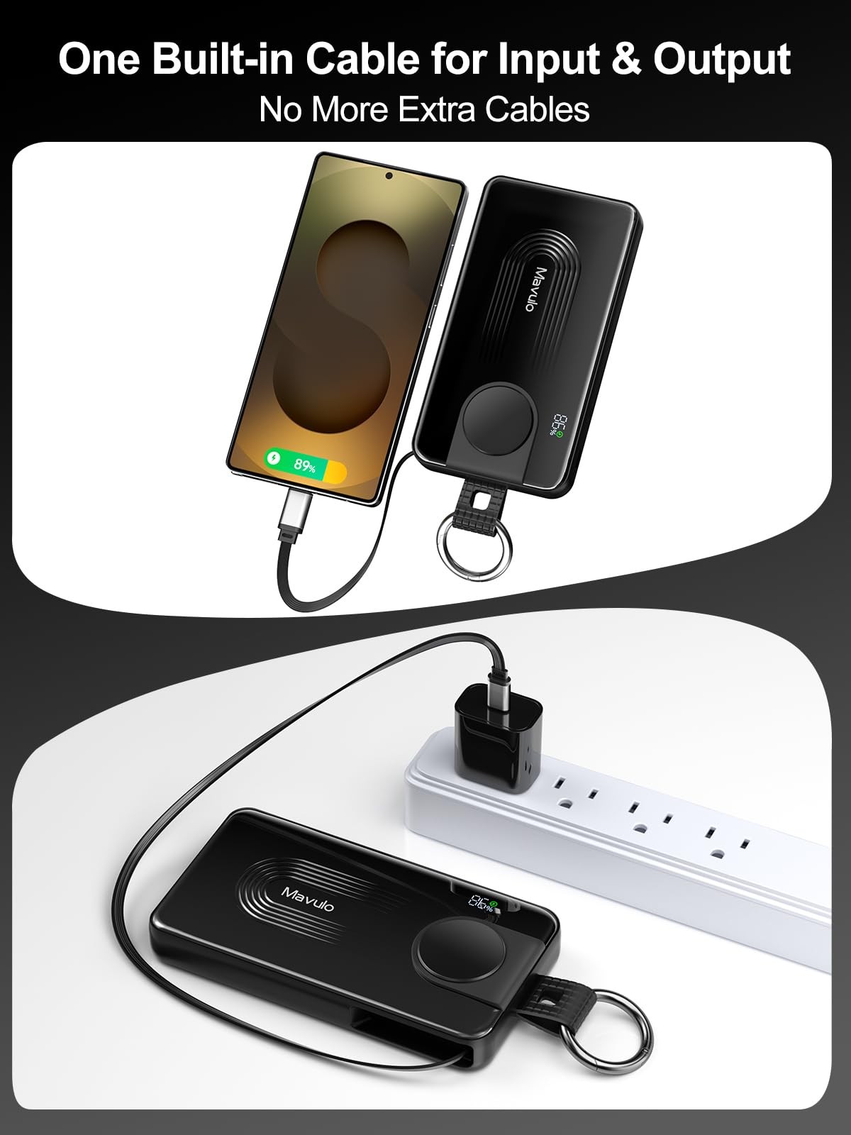 Mavulo Portable Charger for Samsung Galaxy Watch,10000mAh 3 in 1 Power Bank |…