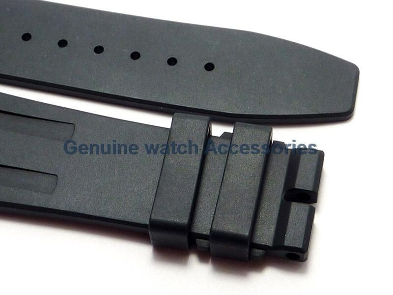 AUDEMARS PIGUET ROYAL OAK BLACK RUBBER SILICON(26mm X 18mm) STRAP BAND BRAND NEW