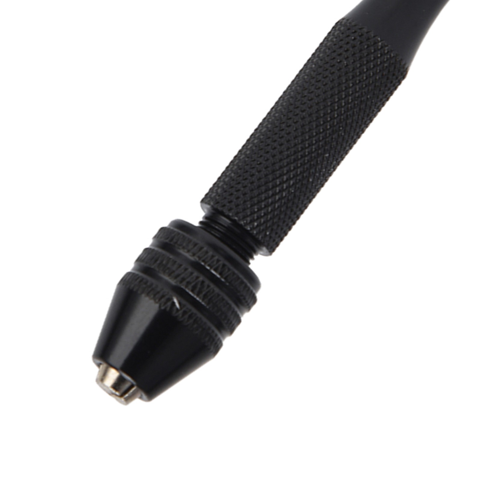 Pin Vise Hand Drill Mini Twist Drill 0.3-3.4mm Clamping (Black)