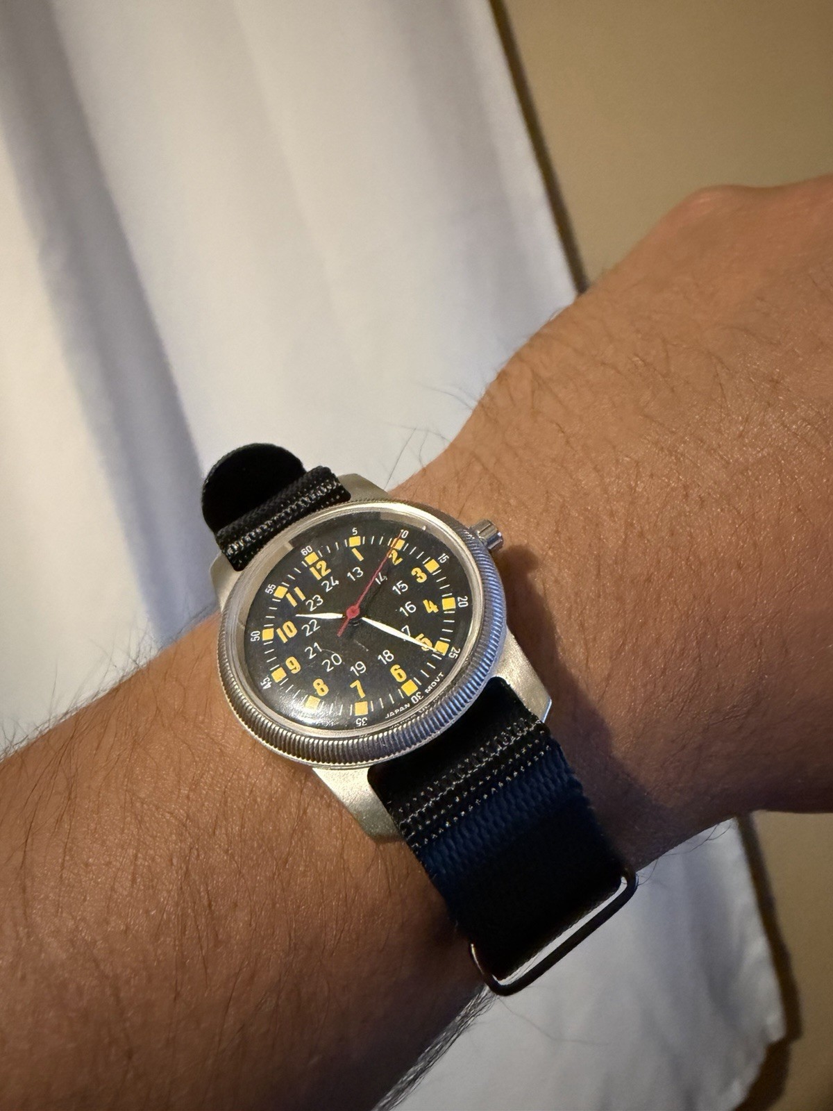 Vintage Type A-D Mil Spec W-6433 Men’s Quartz 31.5mm Military Field Watch