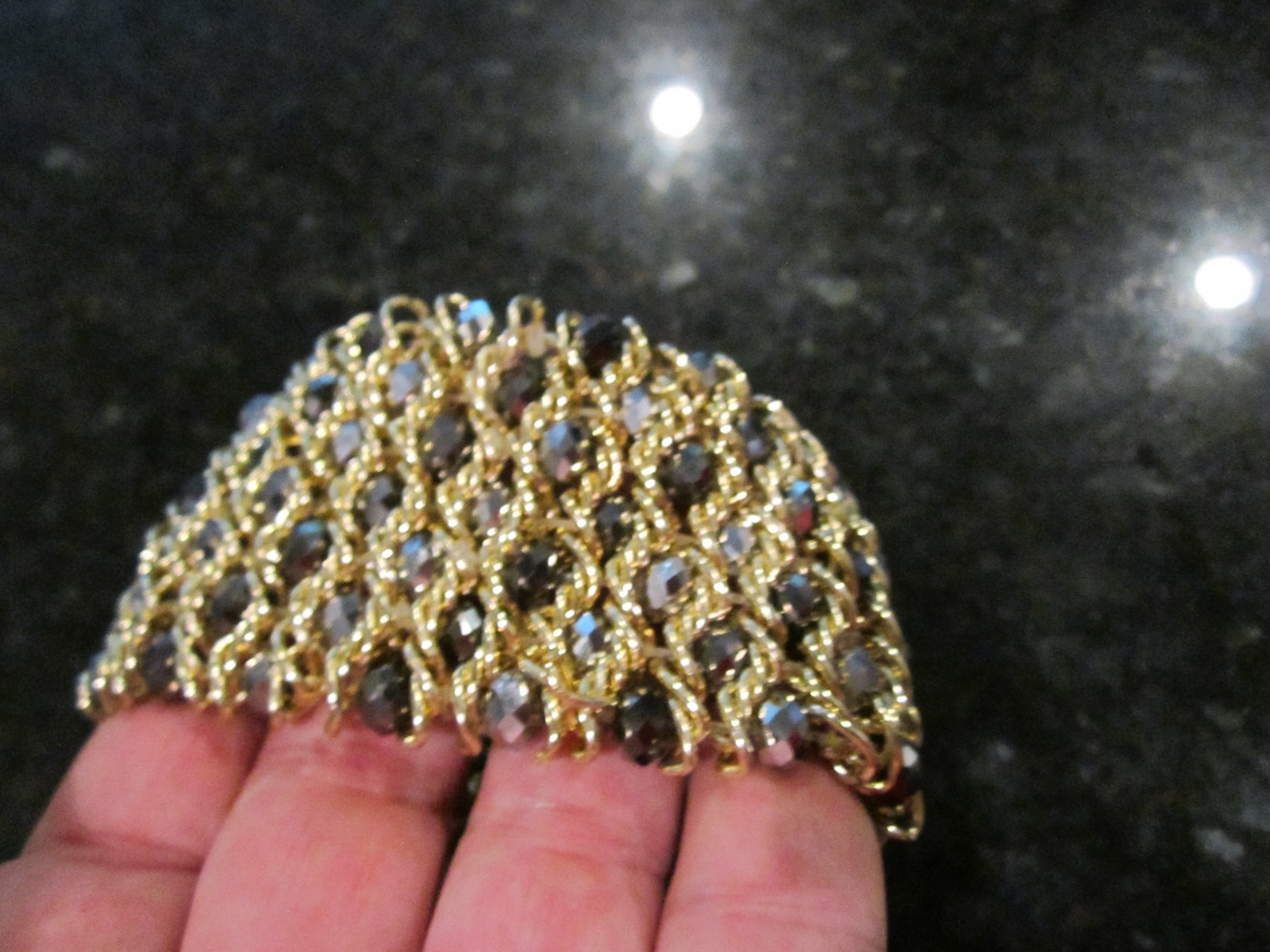 VINTAGE METAL BRACELET – HEAVY AT 93g – BRACELET FITS TO 7 1/2″ – OFC-R