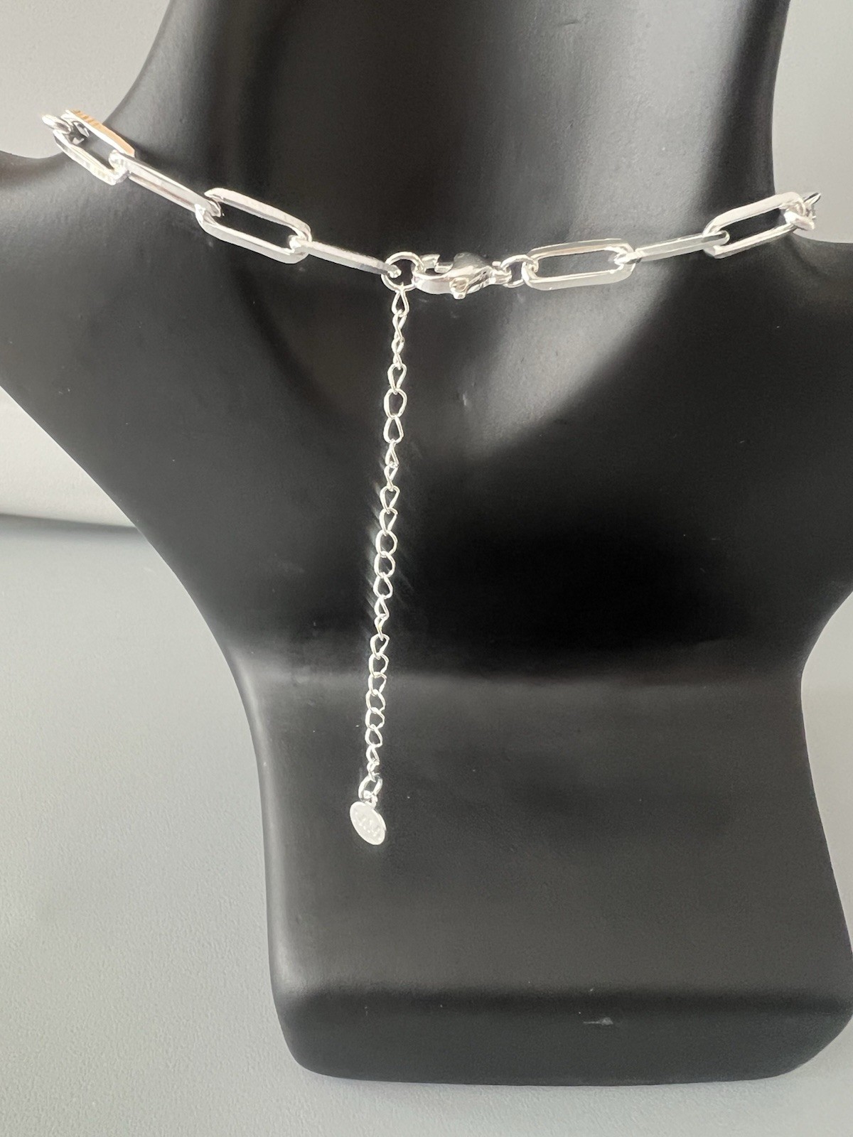 NWT Maramar Fashion Necklace 24K Gold Plated 18.5in Adjustable Paper Clip Chain