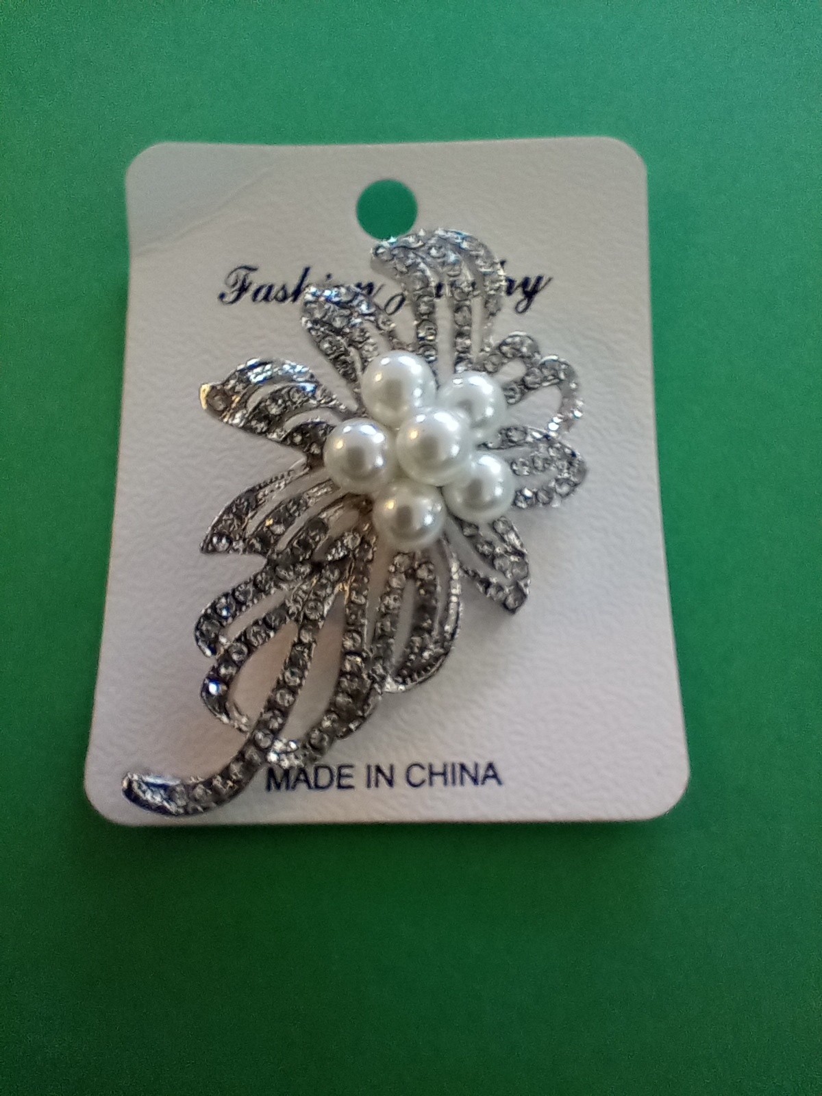 Brooch pin Women’s floral rhinestone wedding Christmas