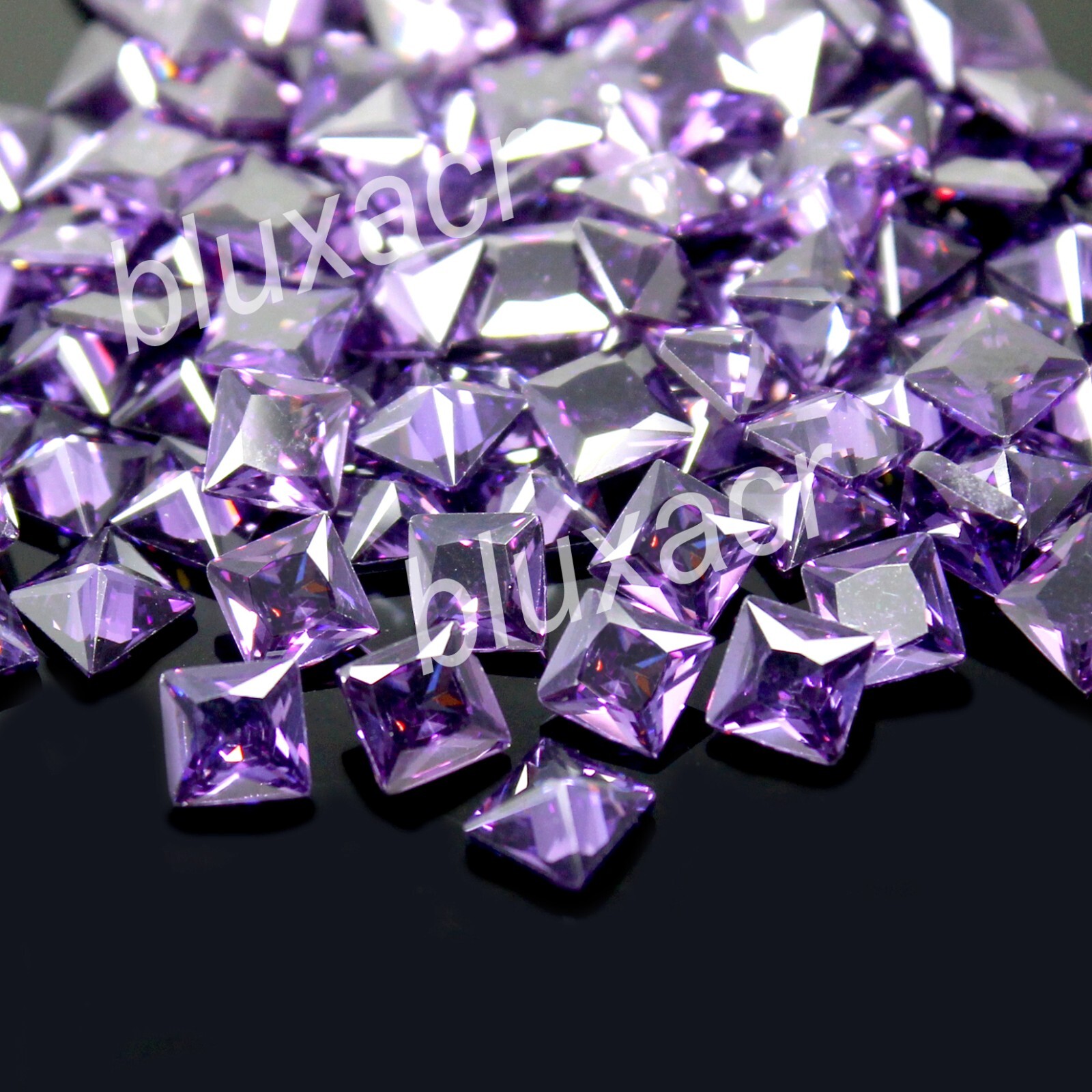 Certified Natural Boysenberry Sapphire 3.50 MM Princess Cut Gemstone 10 Pcs Lot