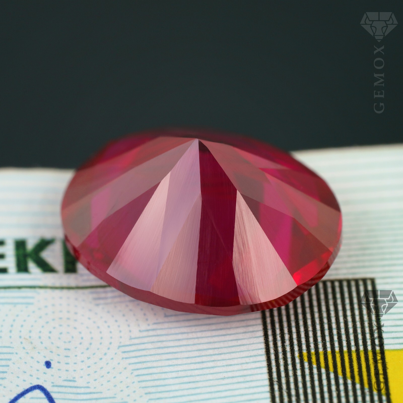 Real Ruby Loose Gemstone Lab-Grown Oval Cut classic ruby Rose Red Color Stone EU
