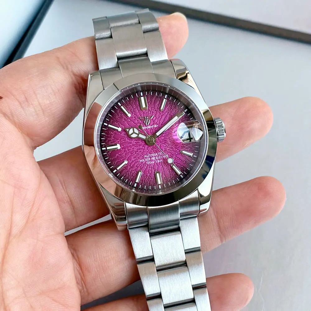 Tandorio 36mm/39mm Japan NH35 Automatic Mechanical Diver Date Men Watch 20ATM