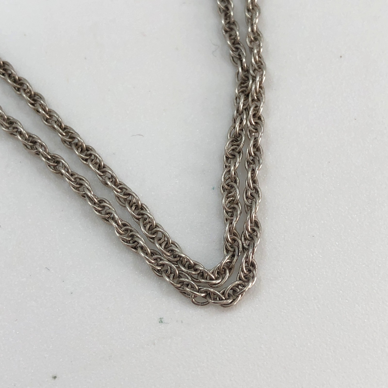 Silver UnoAErre Rope Chain Necklace – Italian Hallmarks – 51cm 20″ 4.3g