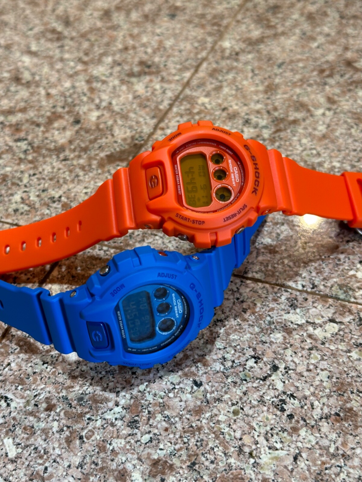 Casio G-Shock DW-6900MM-2 + DW6900MM-4 Combo SET Matte Blue & Orange dw-6900 WOW