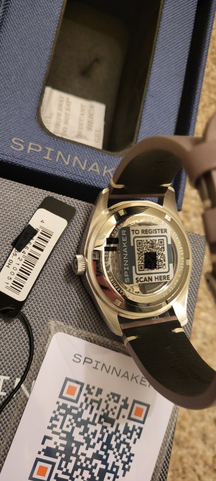Spinnaker Fleuss , Ash Grey 43mm Japanese Automatic Wristwatch SP-5055-0H