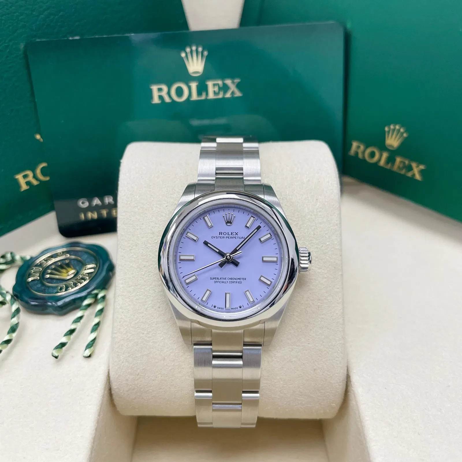 2025 Rolex Oyster Perpetual, Oystersteel 28mm Lavender, 276200.