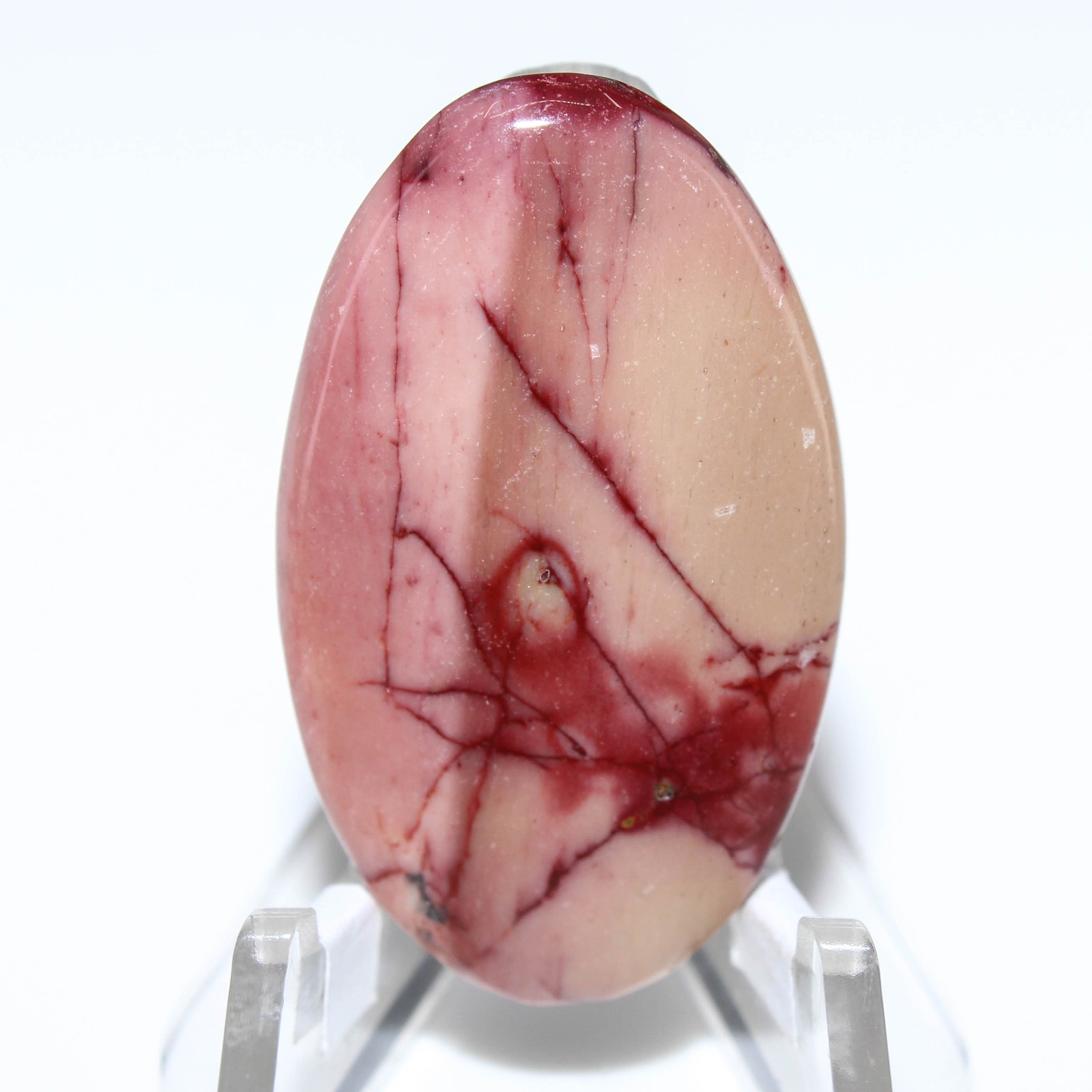 25.60 Ct. Top Mookite Jasper Oval Cabochon Loose Gemstone 36x21x4 mm