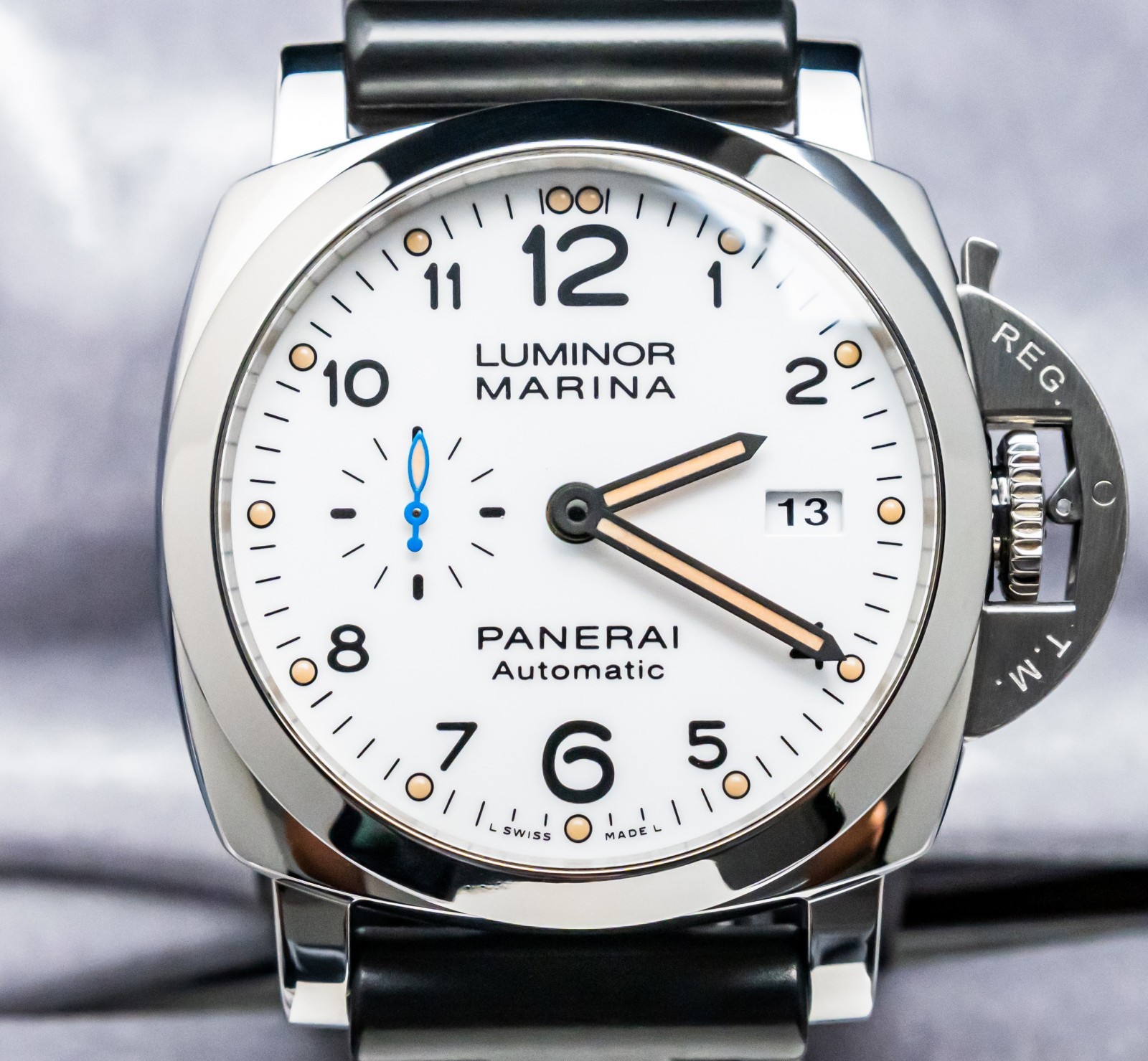 Panerai 1499 Luminor Marina 44mm 1950 3 Day White Dial PAM01499 PAM1499 PAM