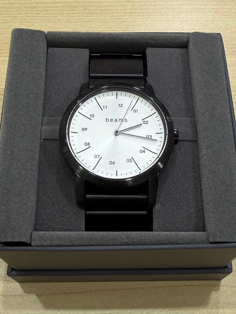 Sony Wena Beams Quartz Watch Silver Dial Black Band 目立たない傷中古