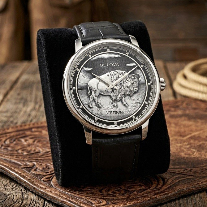 Bulova x Stetson Bison 160th Anniversary Automatic Watch 39mm Sapphire Crystal