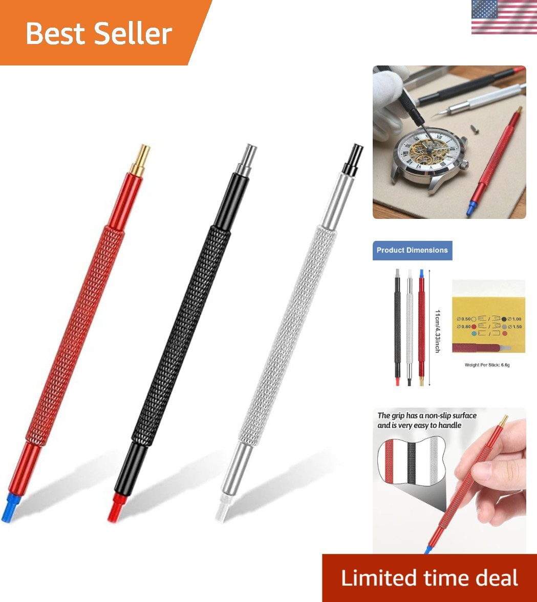 Portable Watch Hand Setting Tool Set – 3PCS Stainless Steel Precision Tools