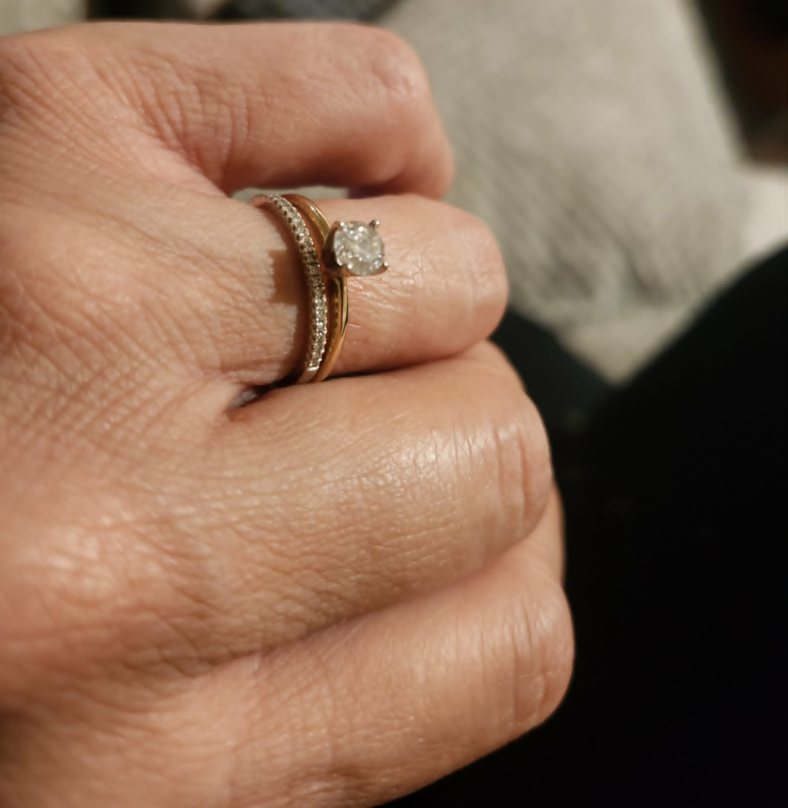 Diamond 14K Yellow Gold Engagement Ring