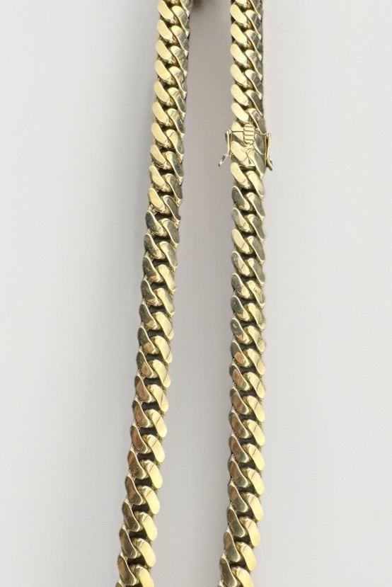 14K Yellow Gold Solid Miami Cuban Link Chain Necklace 9.65mm 24 Inch 52.7 Grams