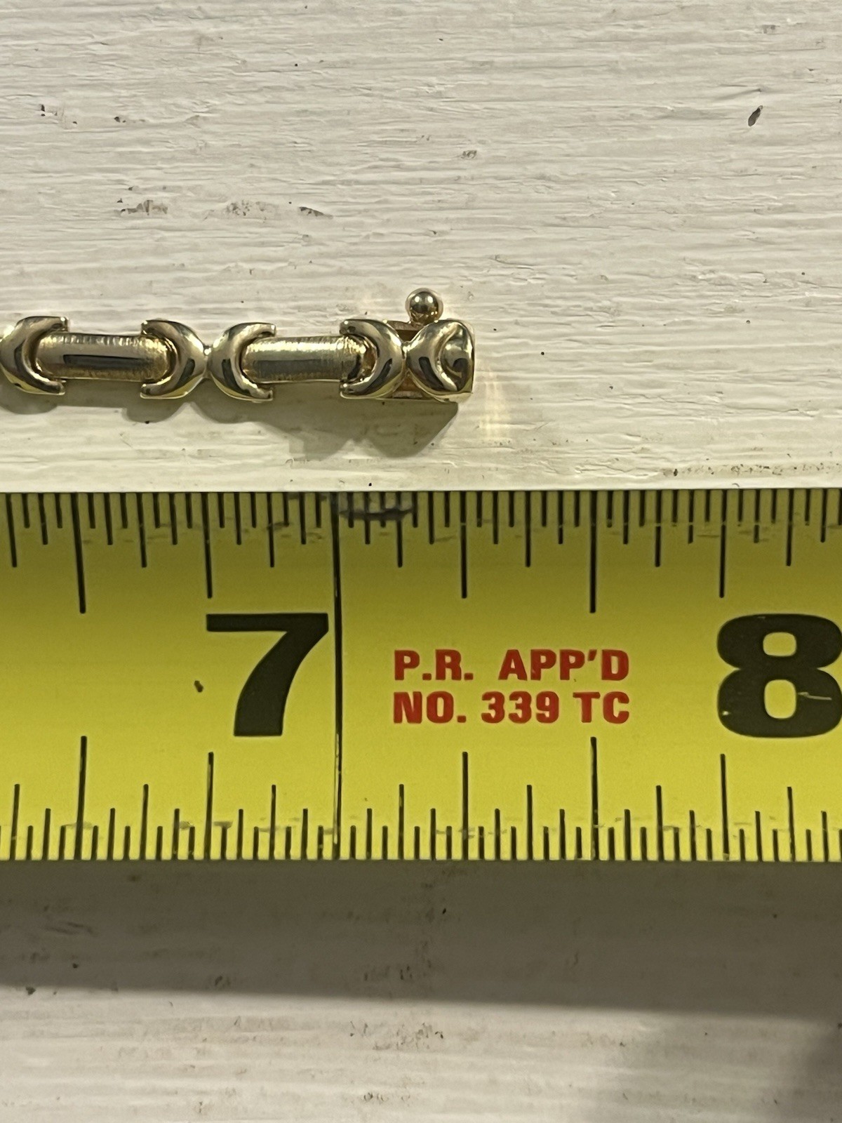 14K Solid Yellow Gold Bracelet REVERSIBLE Shiny Brushed Sides 7.25 In 6.24 Grams