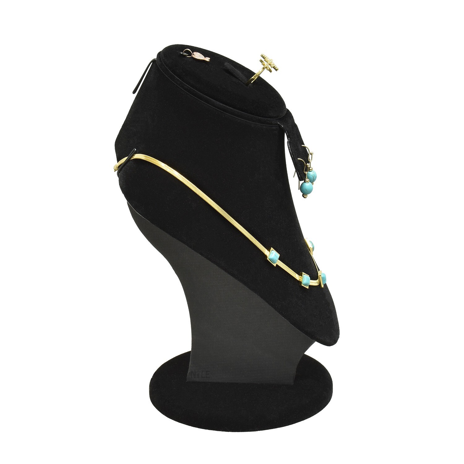 neuxi Jewelry Display Necklace Chain Jewelry Bust Display ,8.25 in Height, Black