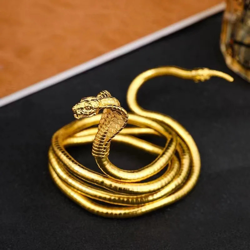 Necklace Bracelet Adjustable Cobra Snake Collar Neck Wrist Jewelry Gothic 35in
