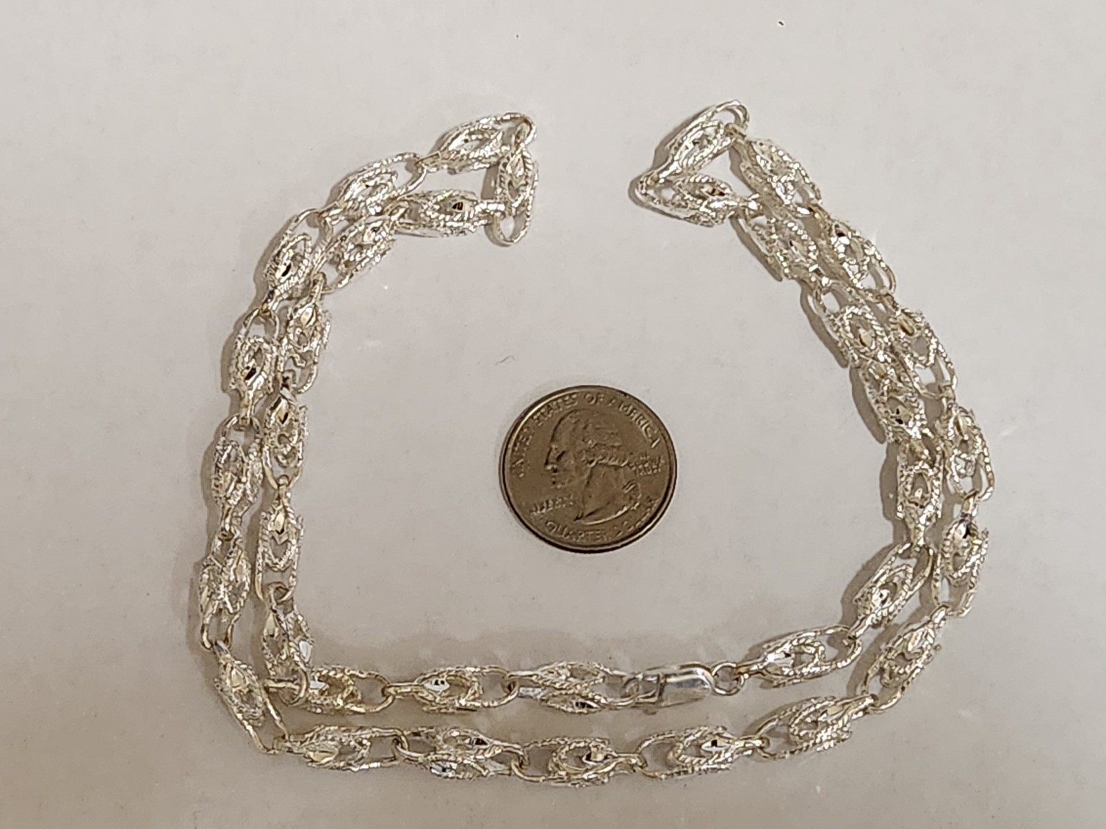 Men’s Lady’s 925 Silver Turkish Link Rope Chain Necklace 24in inch Long 5mm Wide