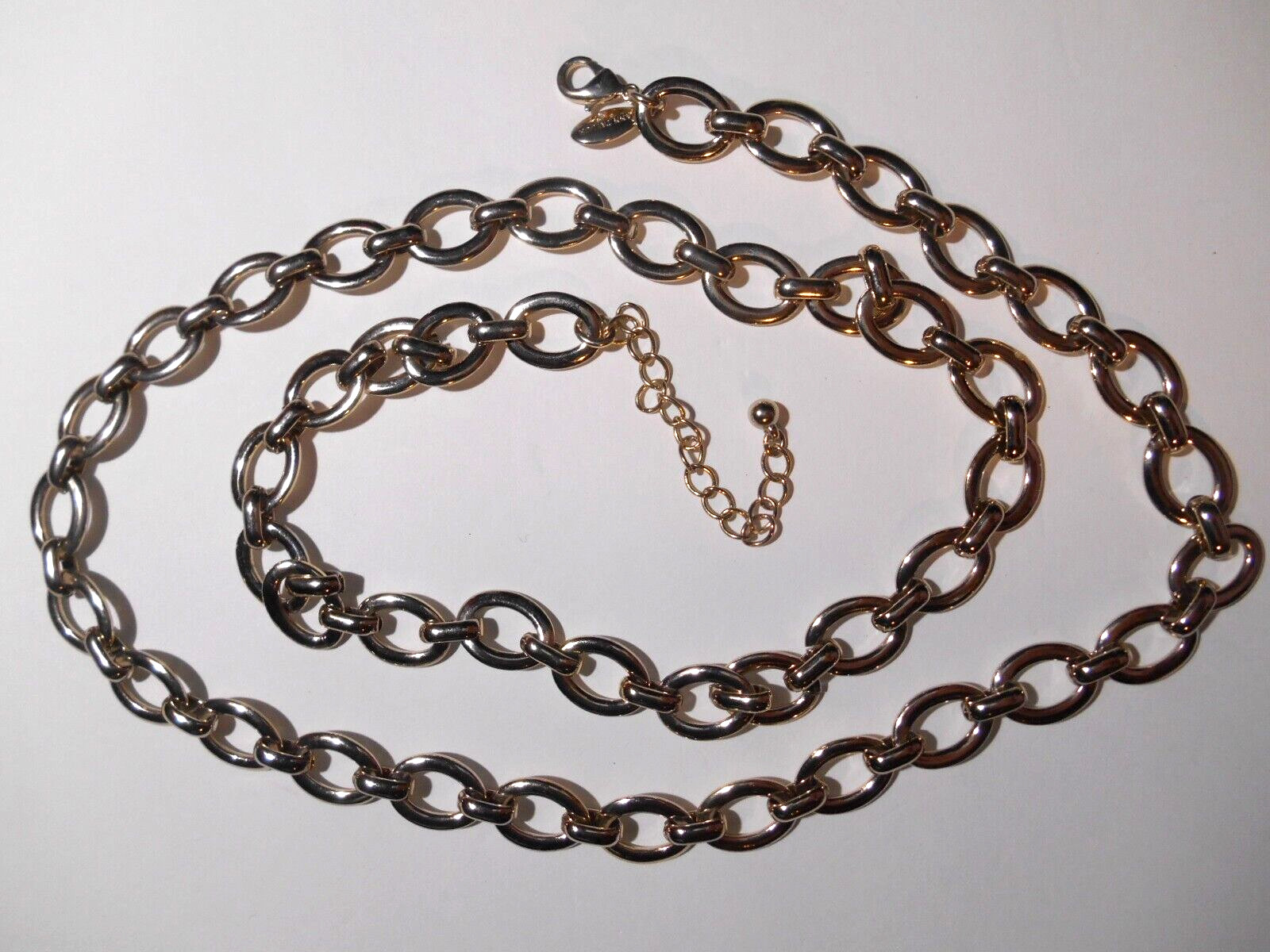 Ann Taylor Gold Tone Classic Chain Link Necklace 35″ Jewelry