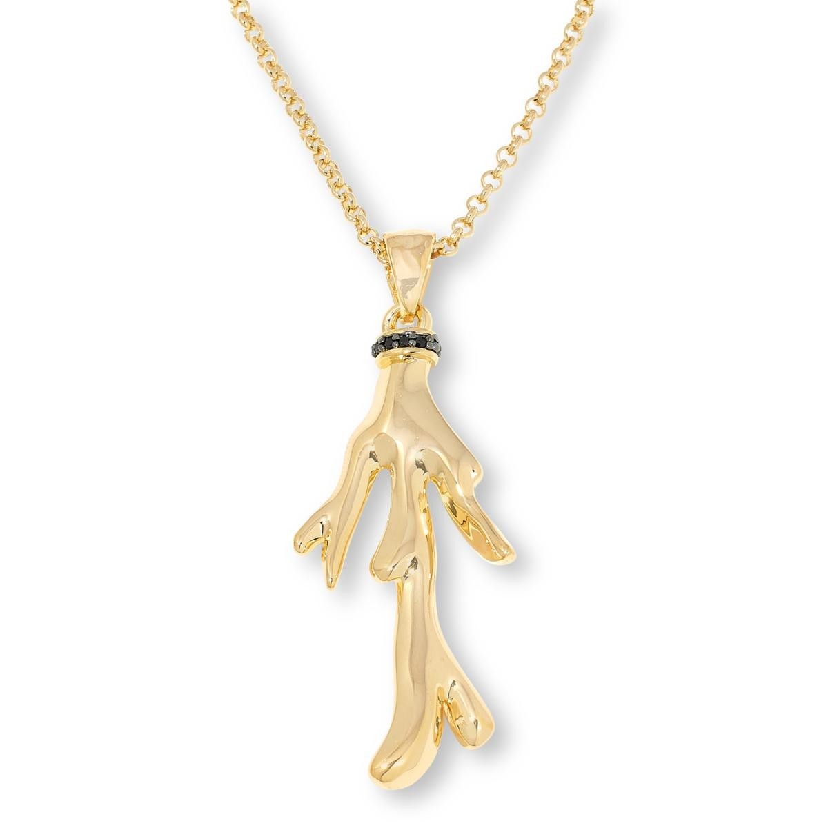 Bellezza Bronze Black Spinel Sea Life Pendant with 20″ Chain