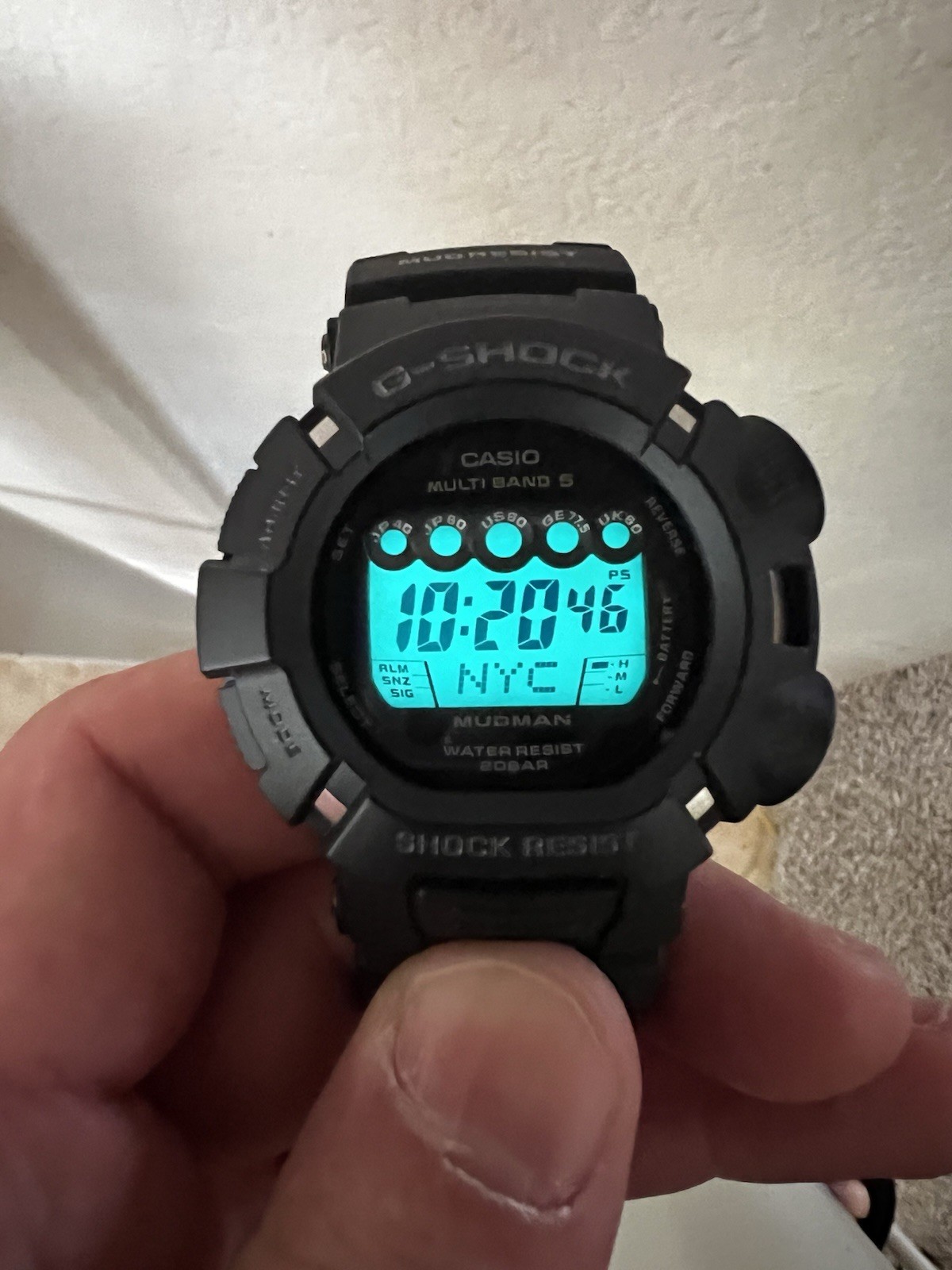 NEW CASIO GW-9000A G-SHOCK MUDMAN Solar Radio 200m Water Resistant- NOS