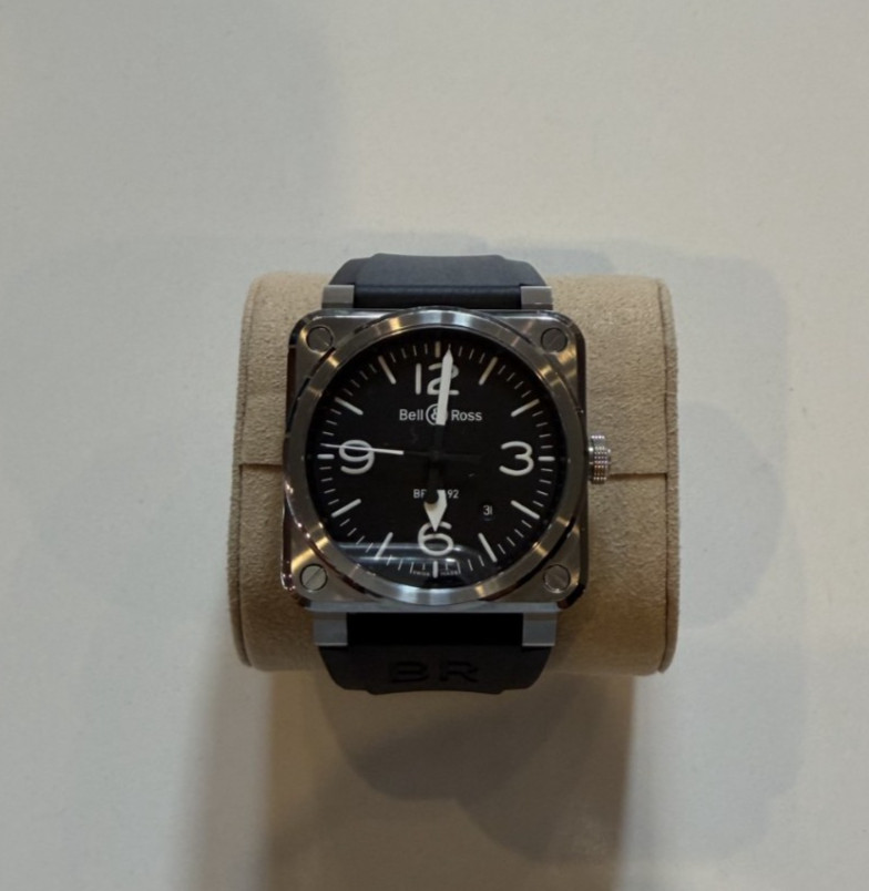 Bell & Ross Aviation Automatic Black Dial (BR0392-BLC-ST) Excellent Condition!